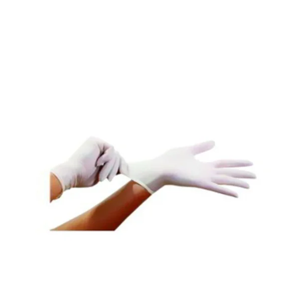 Γάντια λευκά latex με πούδρα
